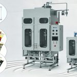 SYB/SJYB-IIISD-F Class 100 Cleanroom Grade Back-Sealing Dual-Head FullyAutomatic Liquid Packaging Machine -Composite Film